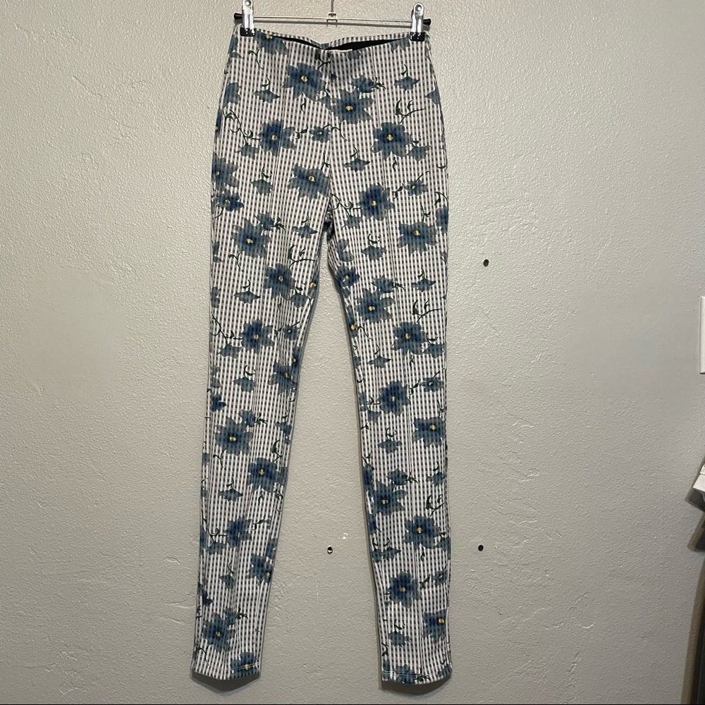 Nannette Lepore Pull On Trouser Pant Legging Floral Print NEW - Picture 6 of 6
